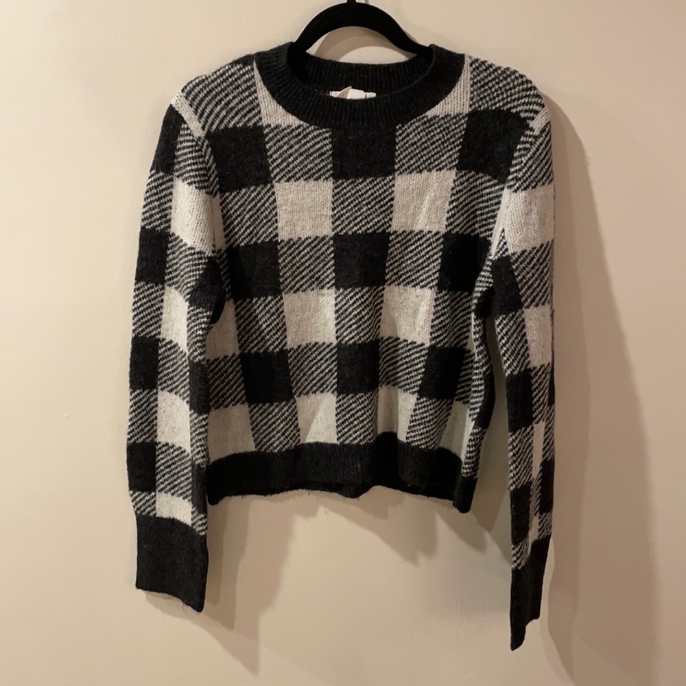 Plaid print, fall sweater